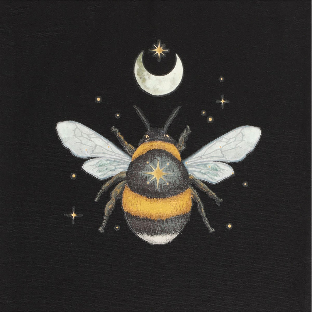 Dark Forest Bee Mystical Polycotton Tote Bag