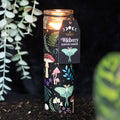 Dark forest wild berry scented tube candle, rich fragrance with woodland theme