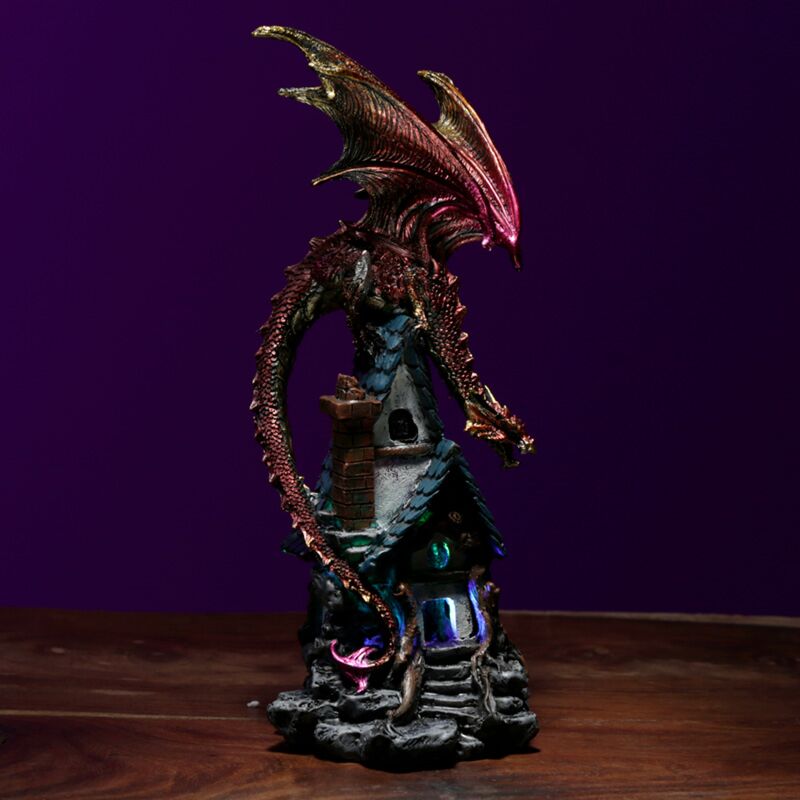 Dark Legends LED Dragon House Light-Up Ornament