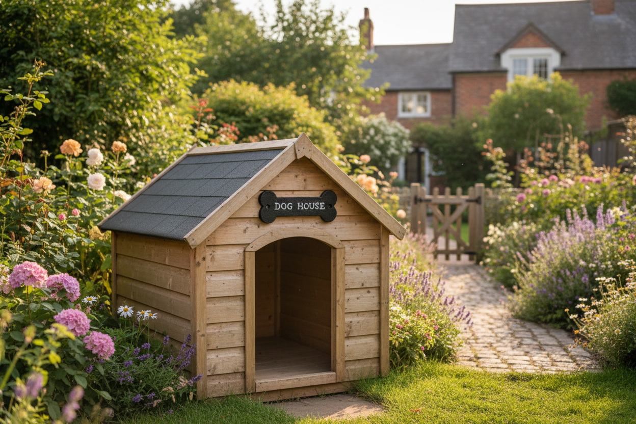 Dog kennel garden lifestyle