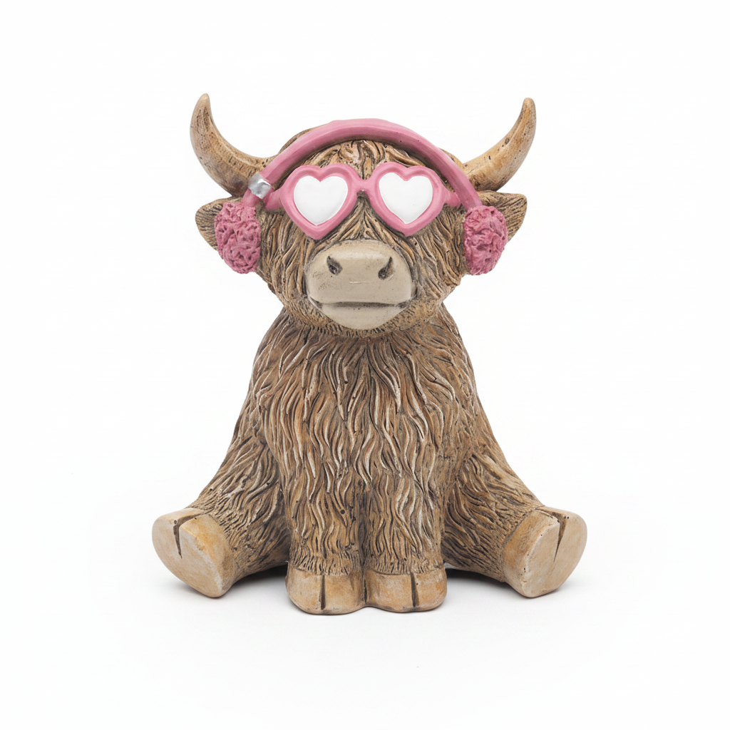 Ear Moofs Highland Cow - detail