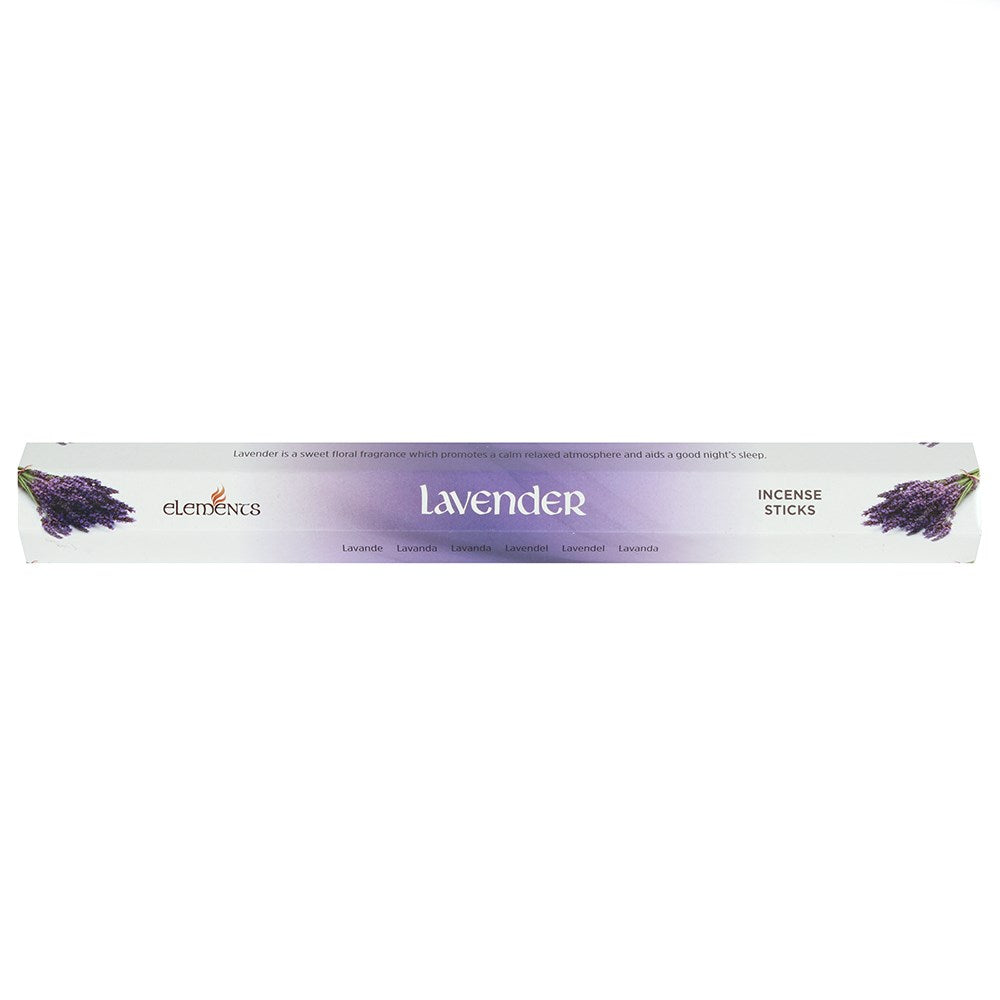 Elements Lavender Incense Sticks - 20 Sticks Per Pack