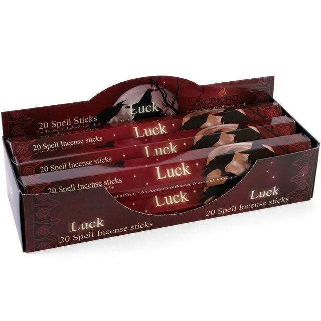 Elements Luck Spell Incense Sticks By Lisa Parker - 1 Pack Of 20 Sticks