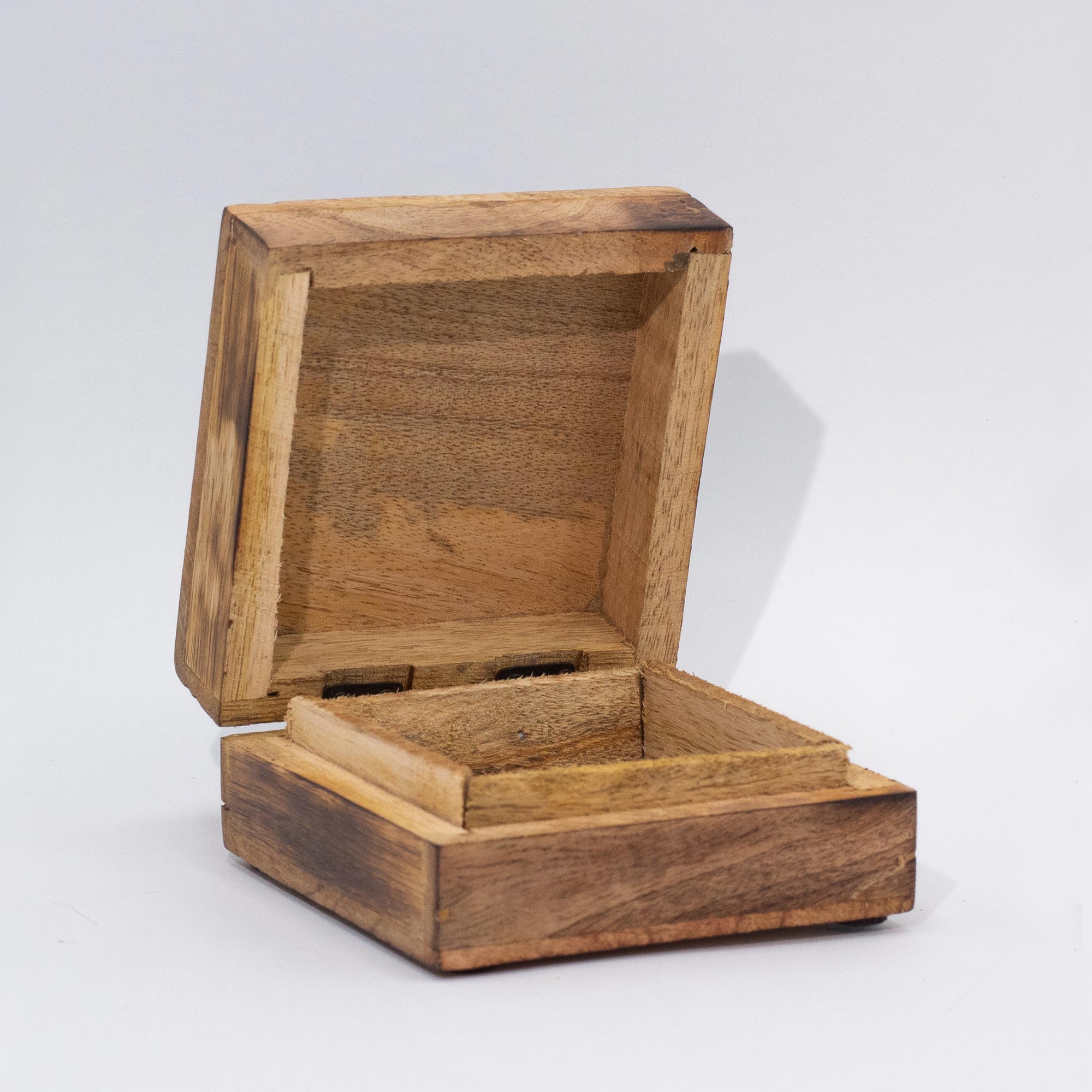 Wood & Enamel Lidded Box - 2 Sizes To Choose From