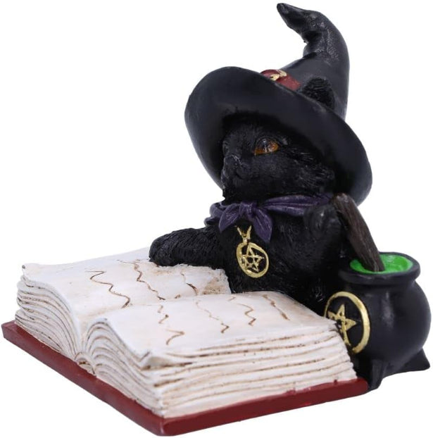 Familiars Brew Black Witches Cat Figurine