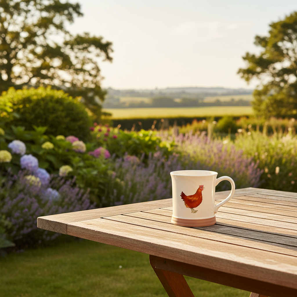 Farmyard Hen Mug - Garden