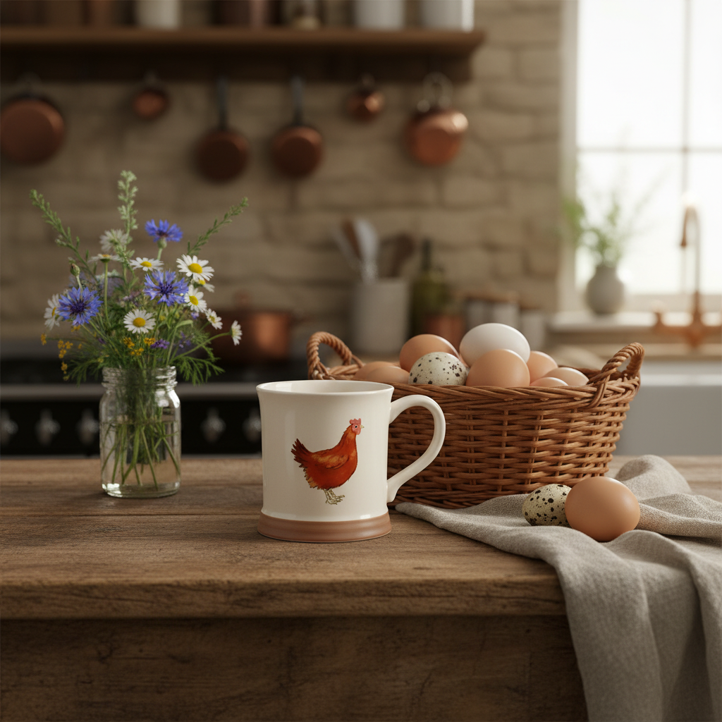 Farmyard Hen Mug - Kitchen