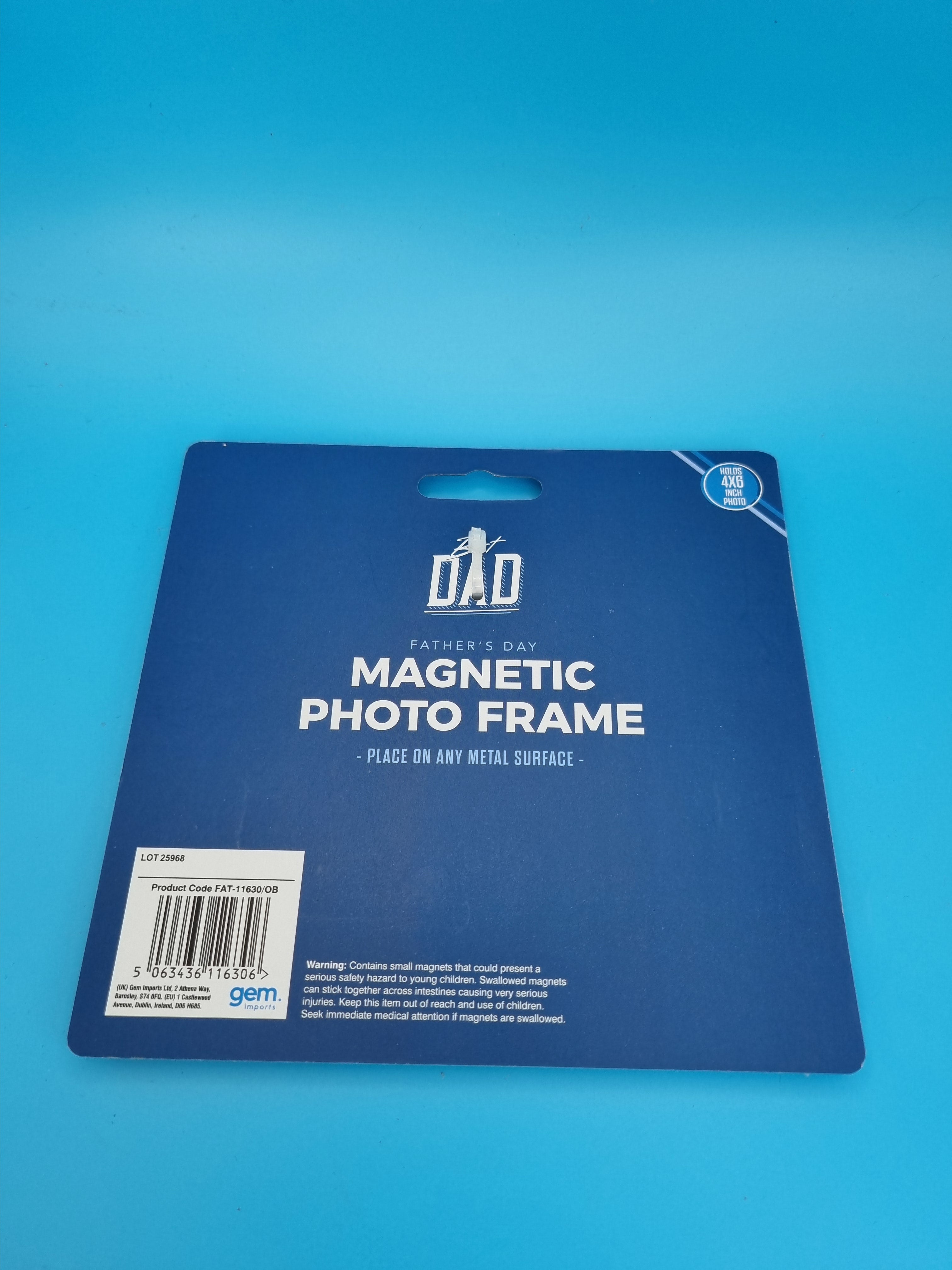 Best Dad Ever Magnetic Wooden Photo Frame