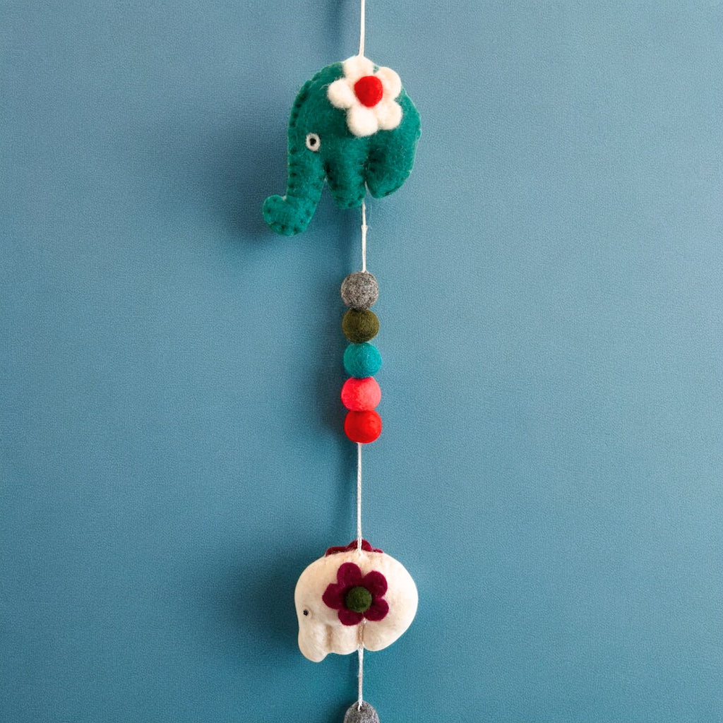 Felt Elephant Wall Hanging