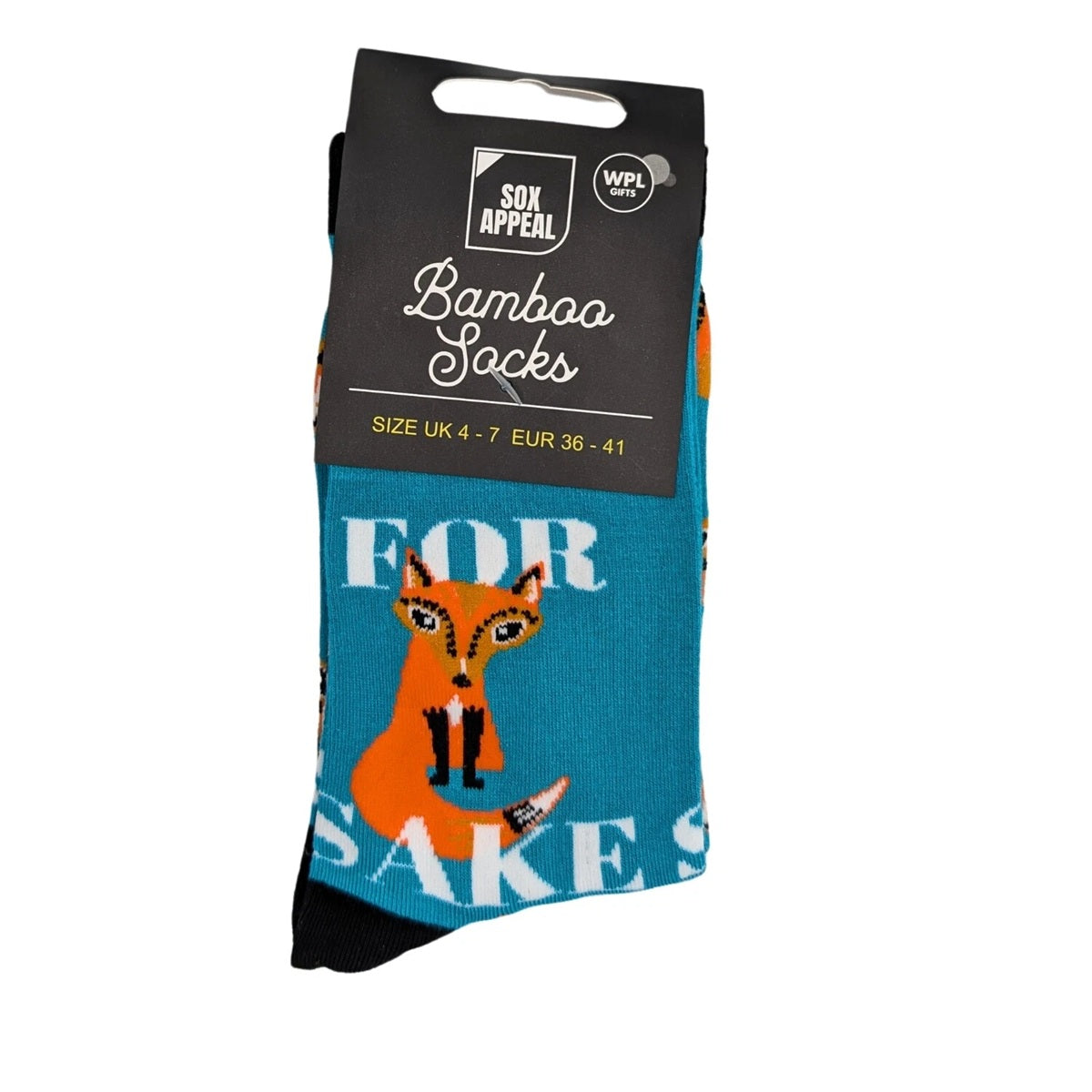 For Fox Sake Novelty Bamboo Socks UK 4-7