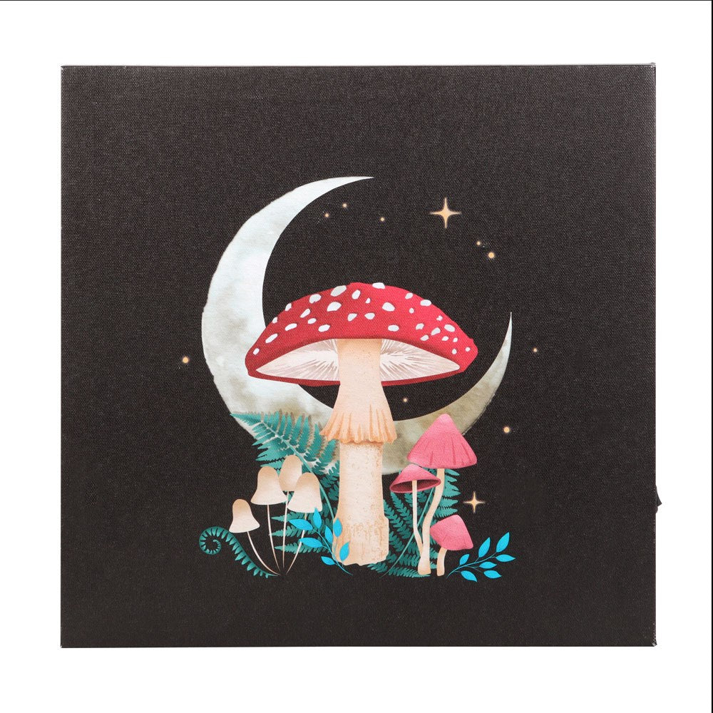 Forest Mushroom Light-Up LED Canvas Picture