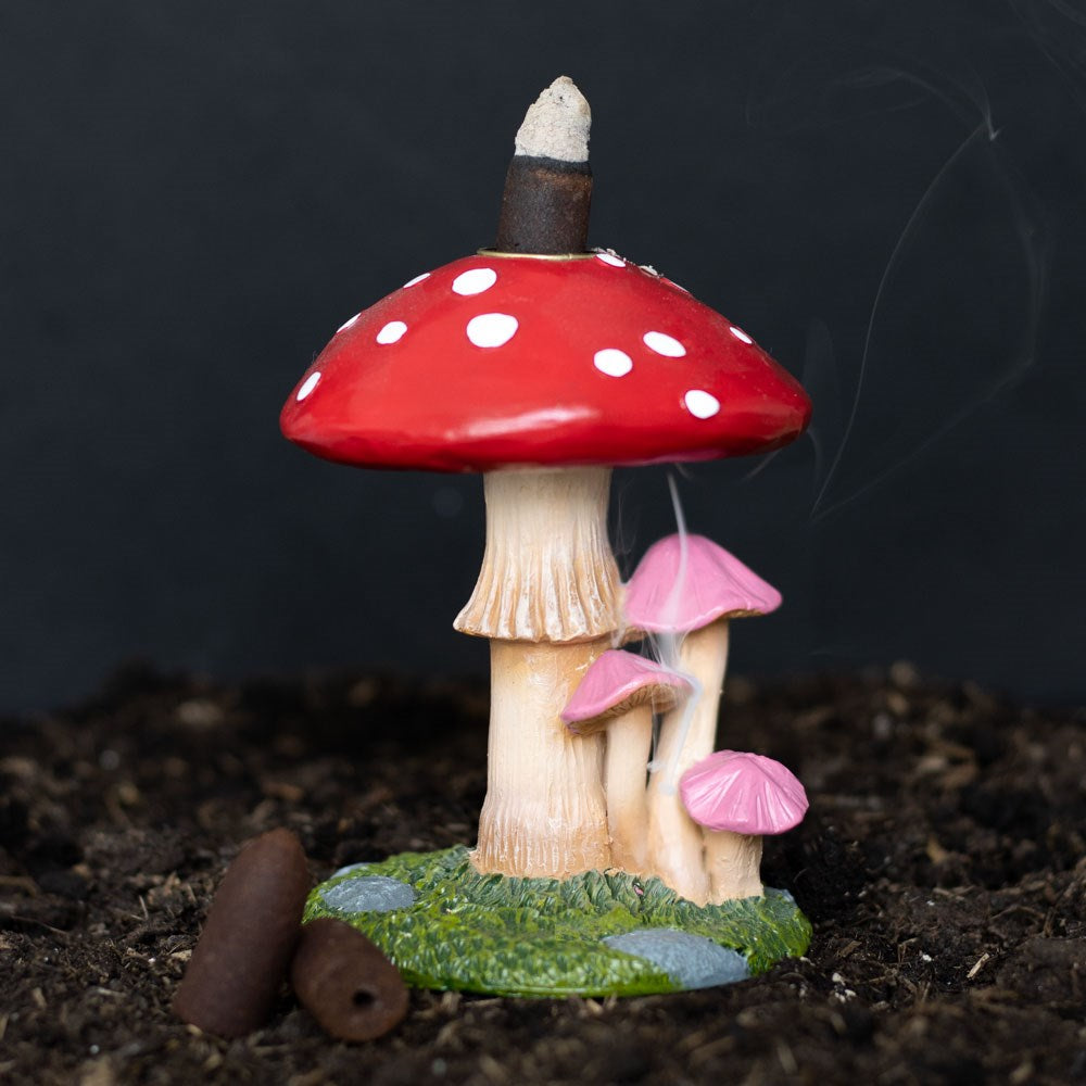 Forest Mushroom Backflow Incense Cone Burner