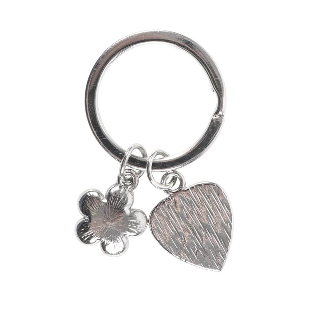 Forget-Me-Not Enamel & Metal Flower Keyring