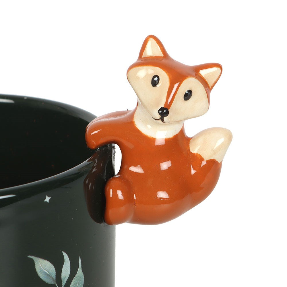 Green Forest Plant Pot With Fox Pot Hanger