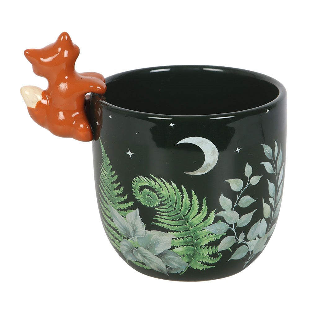 Green Forest Plant Pot With Fox Pot Hanger