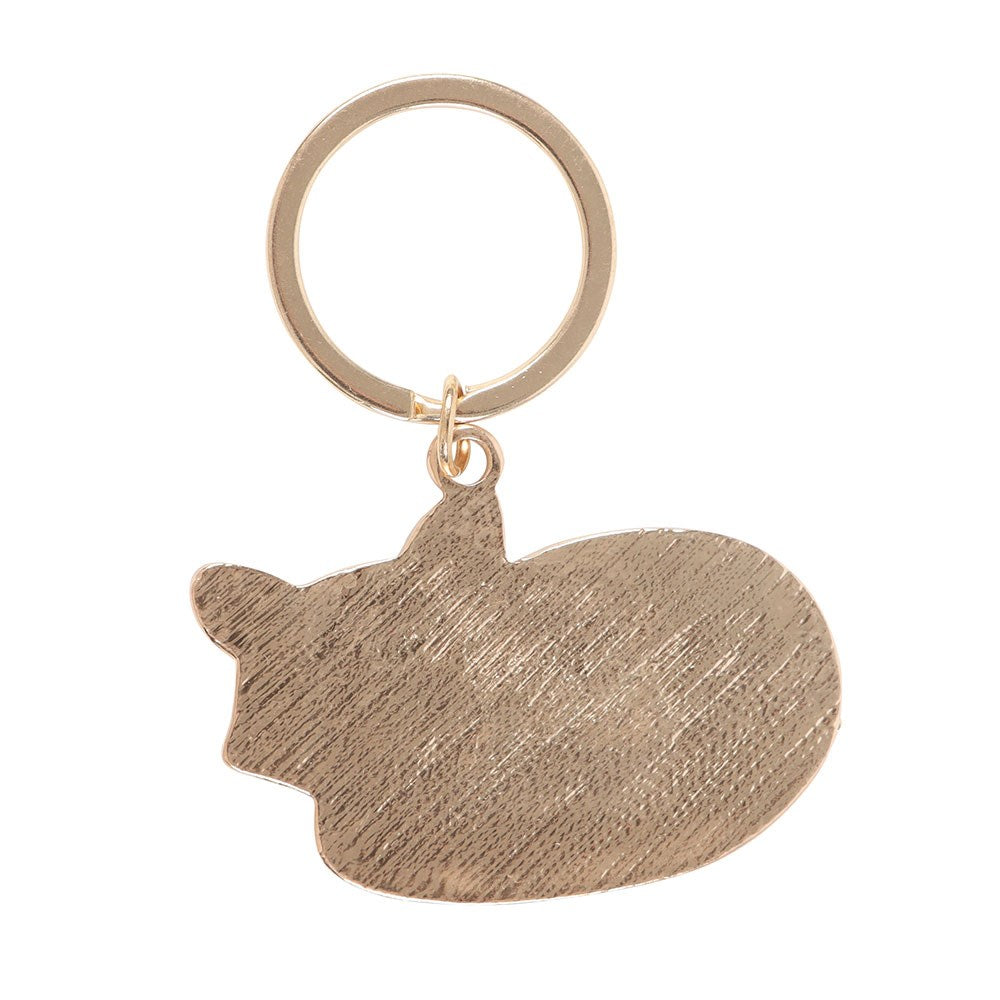 Freddie The Fox Shaped Metal & Enamel Keyring