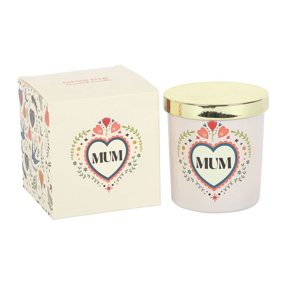 Mum Folk Art French Tulip Scented Candle