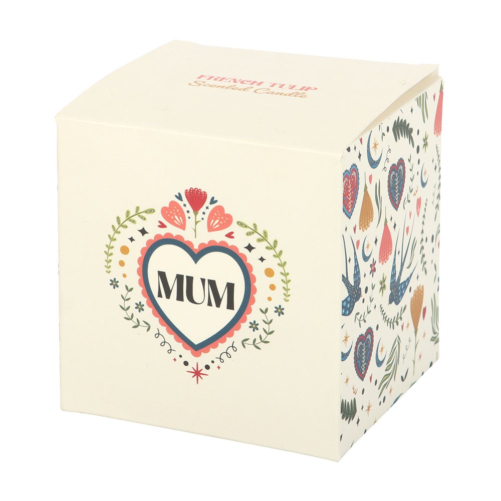 Mum Folk Art French Tulip Scented Candle
