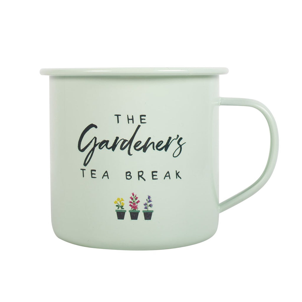 The Gardener's Tea Break Enamel Mug