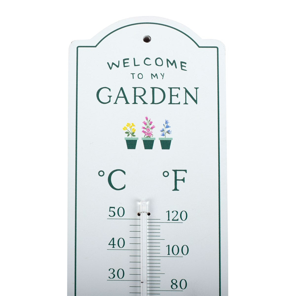 Welcome To My Garden Wall Thermometer