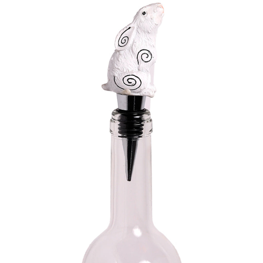 Moon Gazing Hare Bottle Stopper