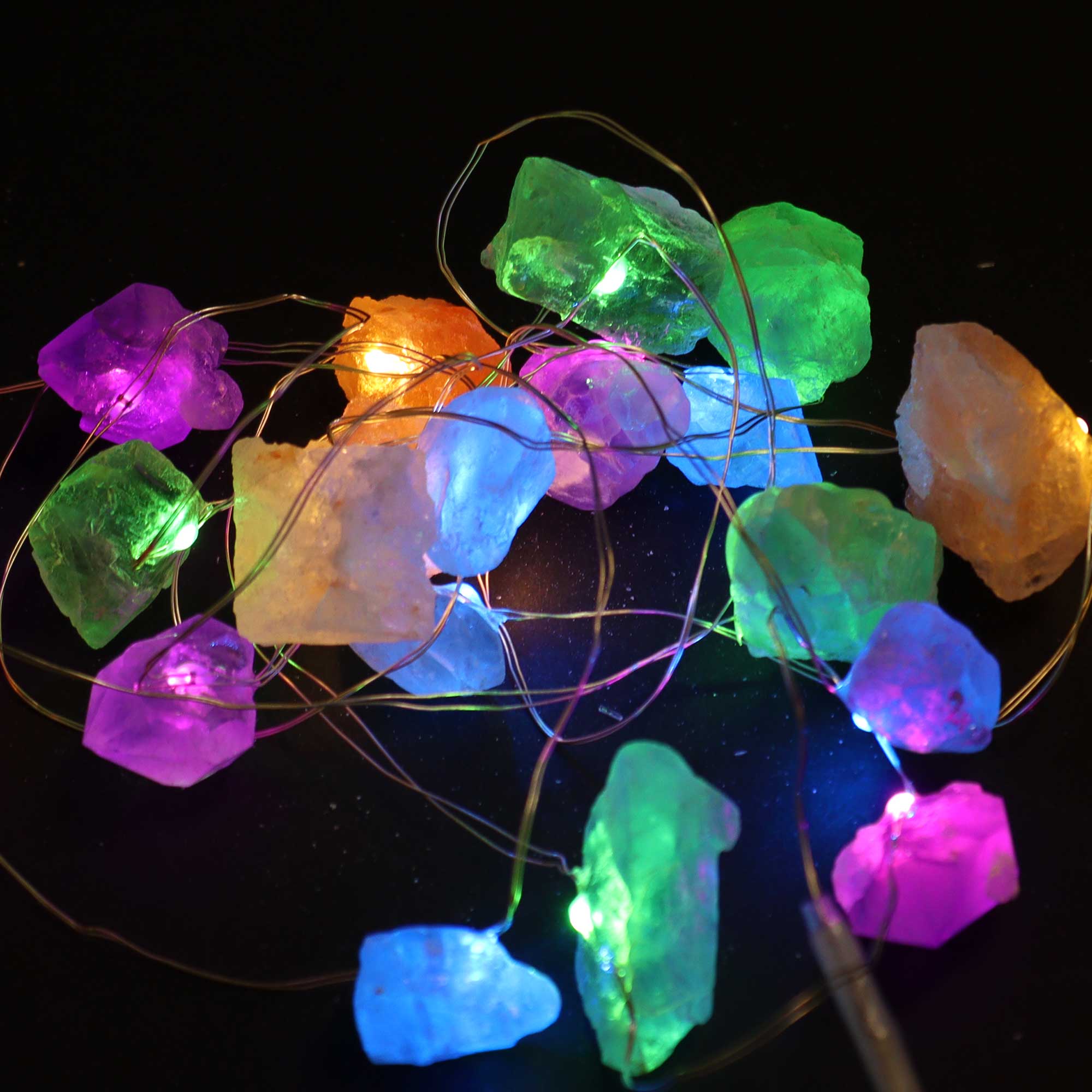 Gemstone Crystal LED String Lights