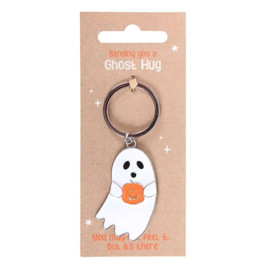 Ghost Hug Metal & Enamel Keyring