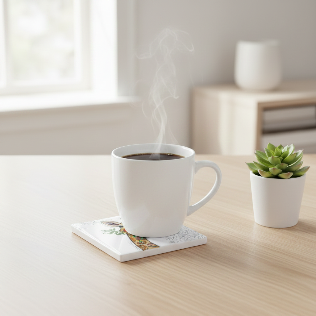 Giraffe Coaster Lifestyle - Coffee Setting
