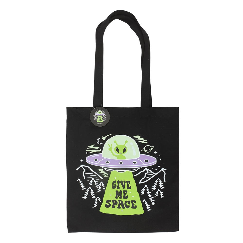Give Me Space Alien Polycotton Tote Bag