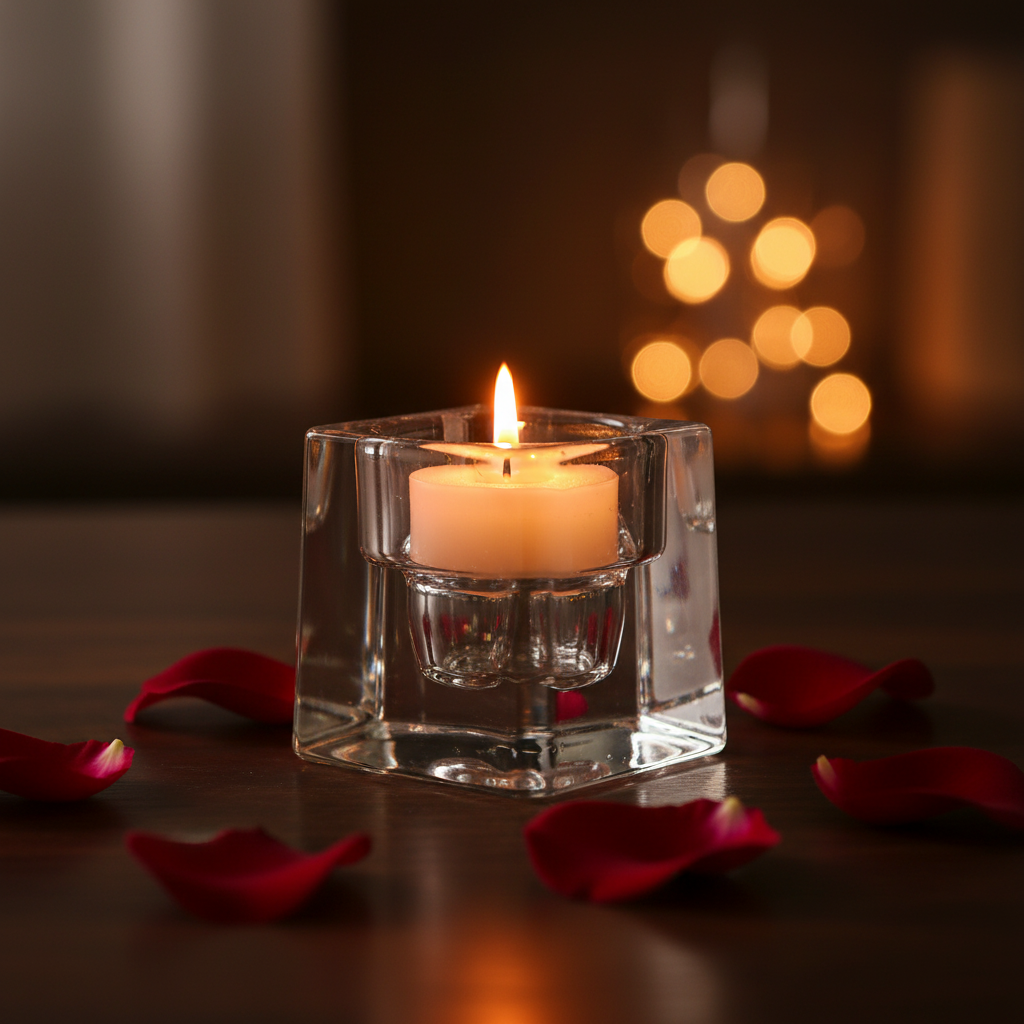 Glass Cube Candle Holder - Correct Design