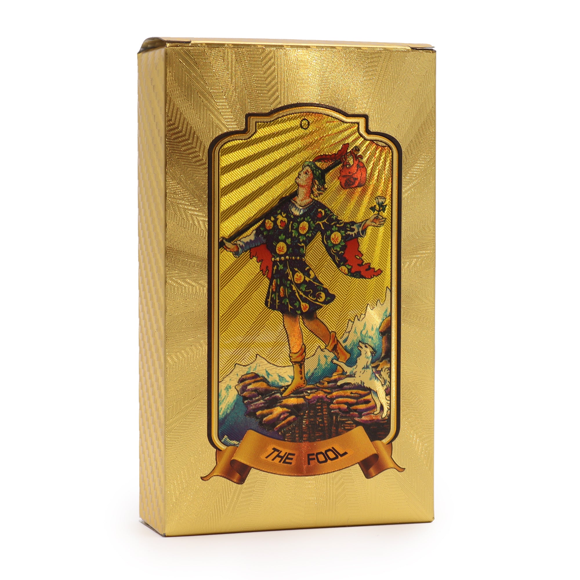 The Golden Tarot card deck, beautifully designed for readings and spiritual practice