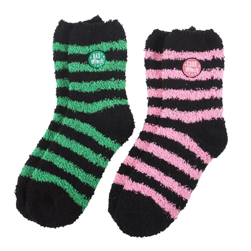 Good Witch/Bad Witch Fluffy Socks Set