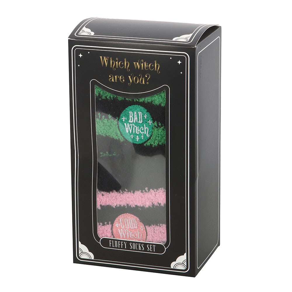Good Witch/Bad Witch Fluffy Socks Set