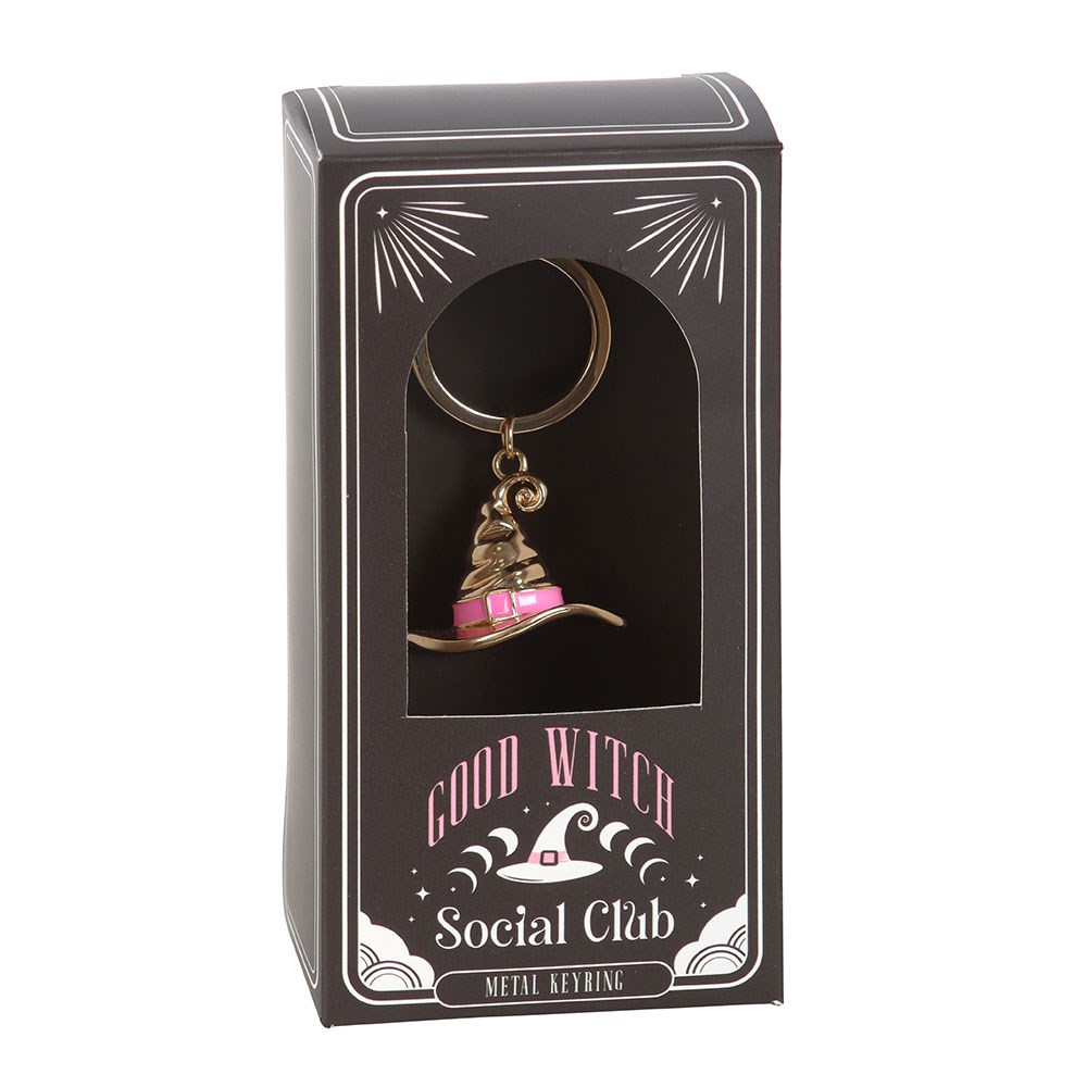 Good Witch Metal Witch's Hat Keyring