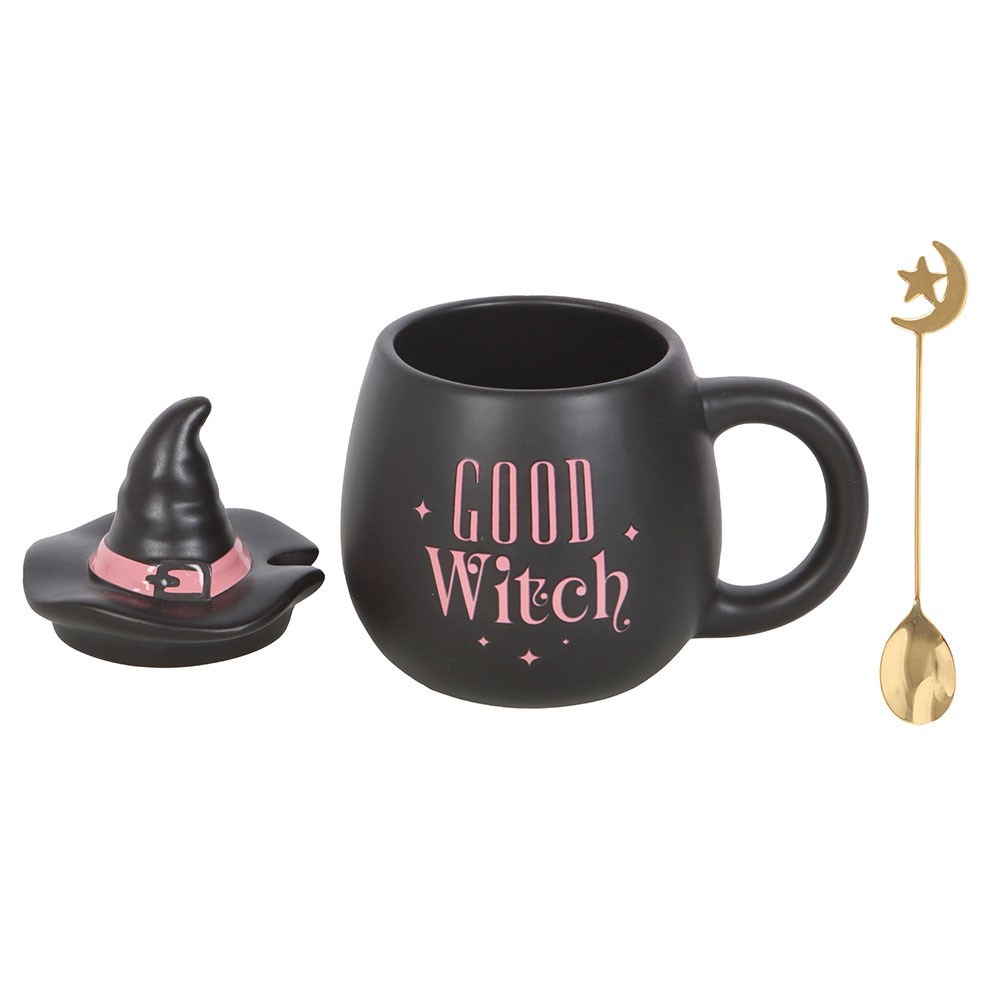Good Witch Lidded Mug & Spoon