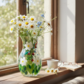 Hand Painted Daisy Vase - lifestyle