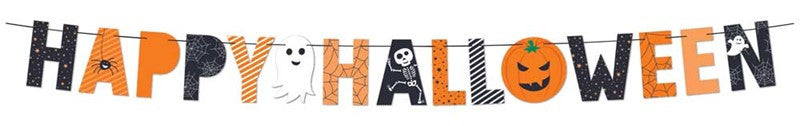 2m Happy Halloween Card Banner Decoration