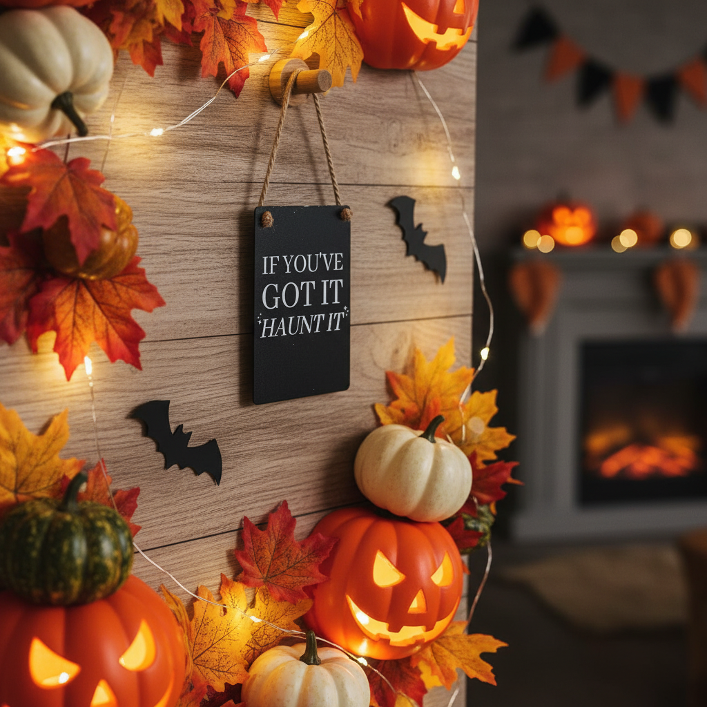 Haunt It Sign - Scaled Halloween Setting