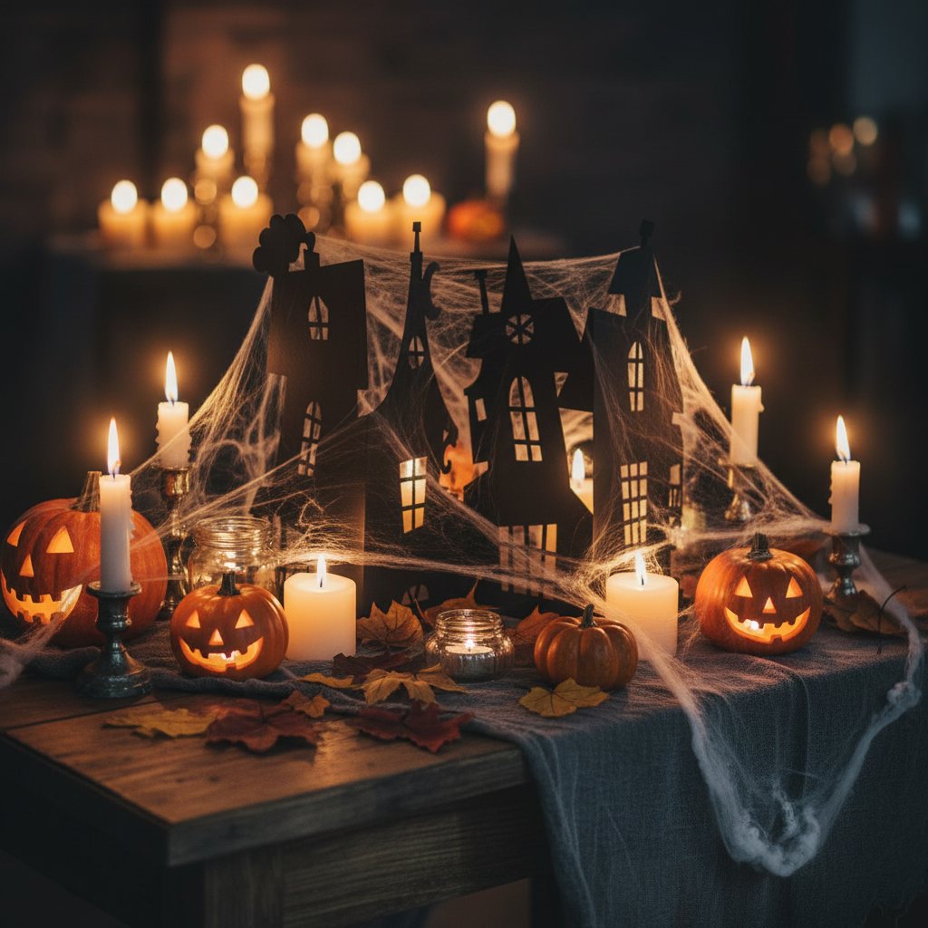 Haunted House Centrepiece - Party Table
