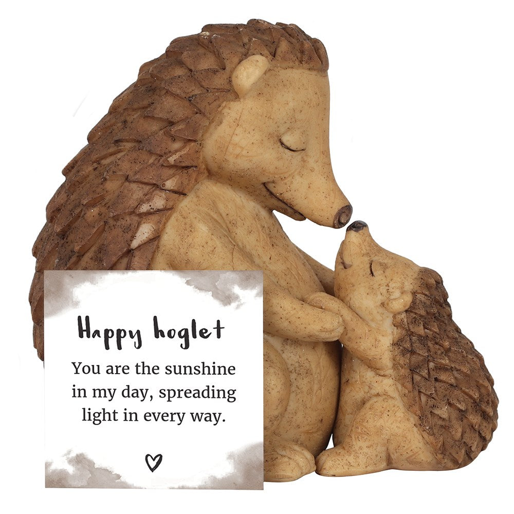 Happy Hoglet Parent & Child Hedgehog Ornament
