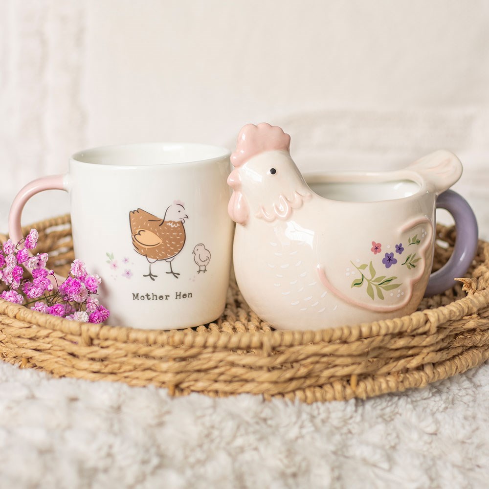 Hen Shaped Ceramic Mug