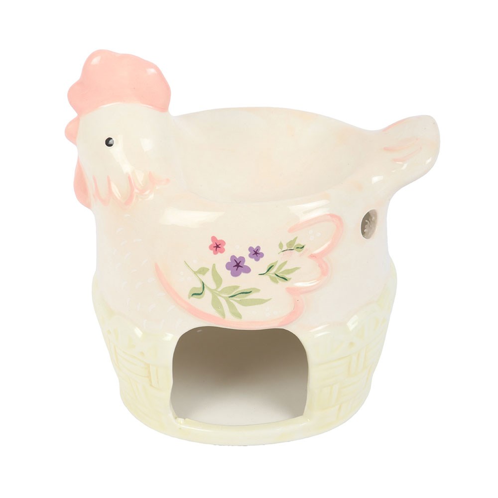 Hen Shaped Ceramic Oil Burner & Wax Warmer