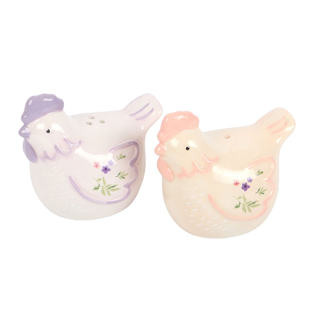 Hen Shaped Ceramic Salt & Pepper Pots