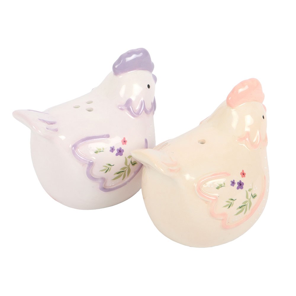 Hen Shaped Ceramic Salt & Pepper Pots