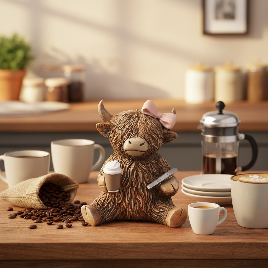 Highland Cow Coffeeholic - lifestyle