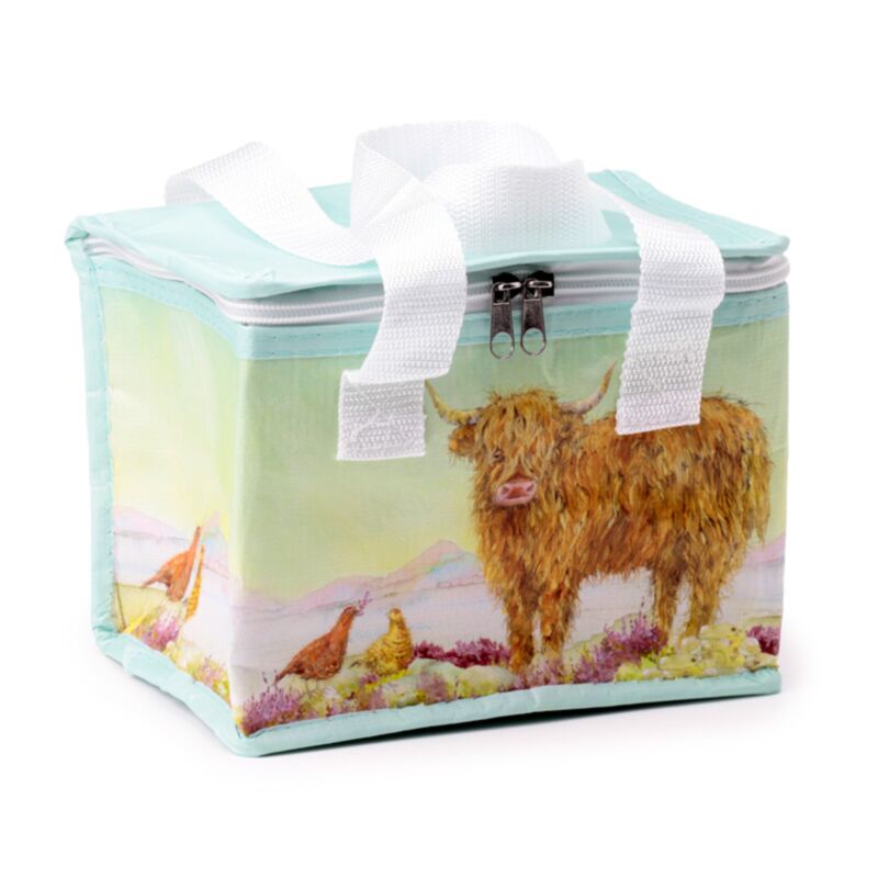 Recycled Plastic Highland Cow Design Lunch Bag - Jan Pashley