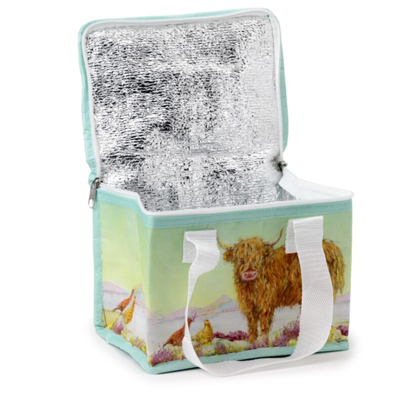 Recycled Plastic Highland Cow Design Lunch Bag - Jan Pashley