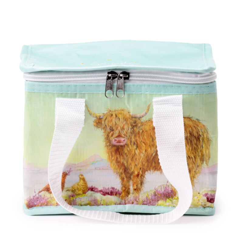 Recycled Plastic Highland Cow Design Lunch Bag - Jan Pashley