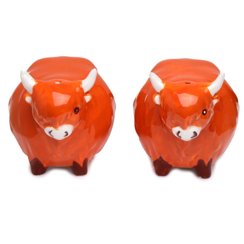 Highland Cow Ceramic Salt & Pepper Pots