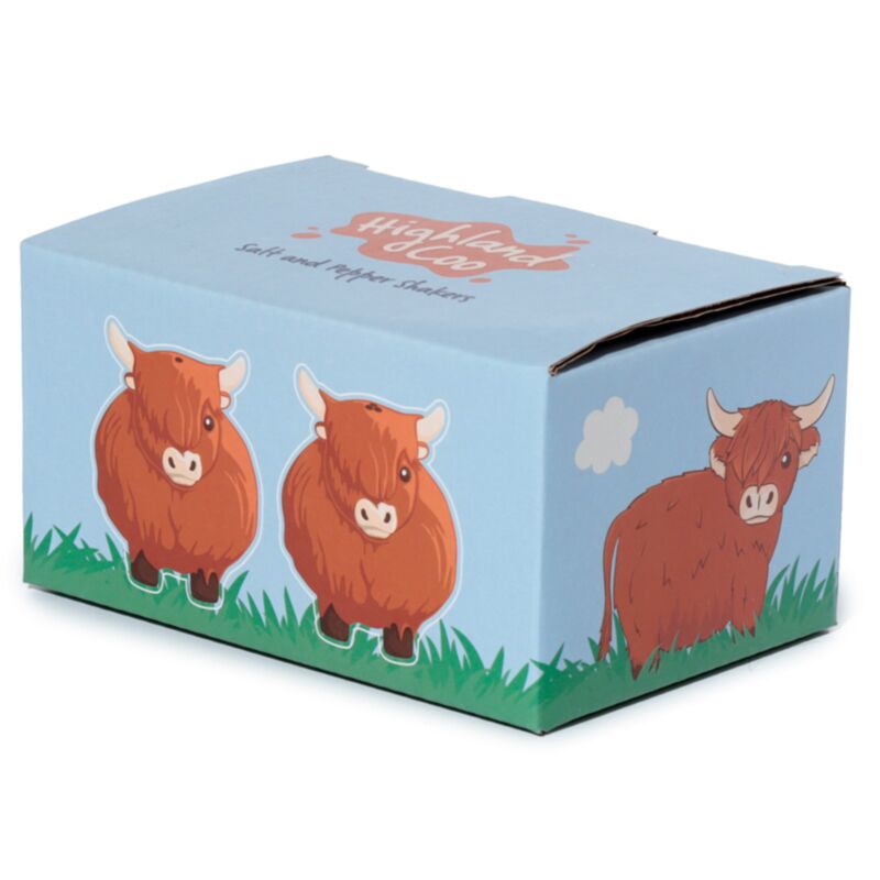 Highland Cow Ceramic Salt & Pepper Pots